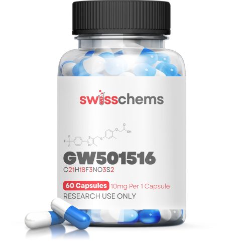 SwissChems GW-501516 Cardarine 10mg 60 Capsules in Lahore